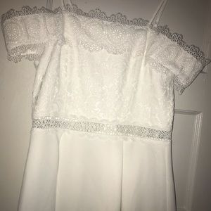 White Eyelet Lace Dress by Francesca’s Collections